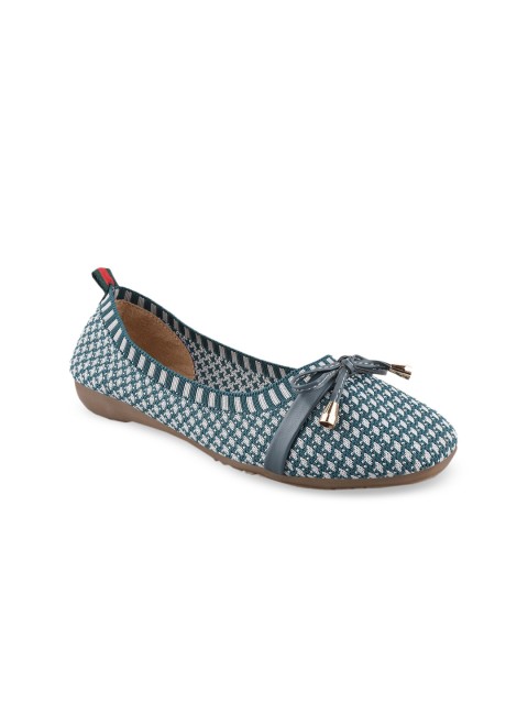 

Stelatoes Women Green Printed Mesh Ballerinas