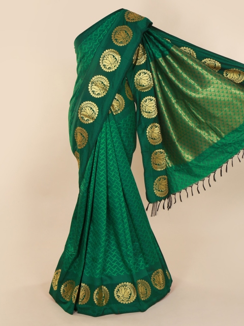 

Pothys Green Woven Design Art Silk Saree