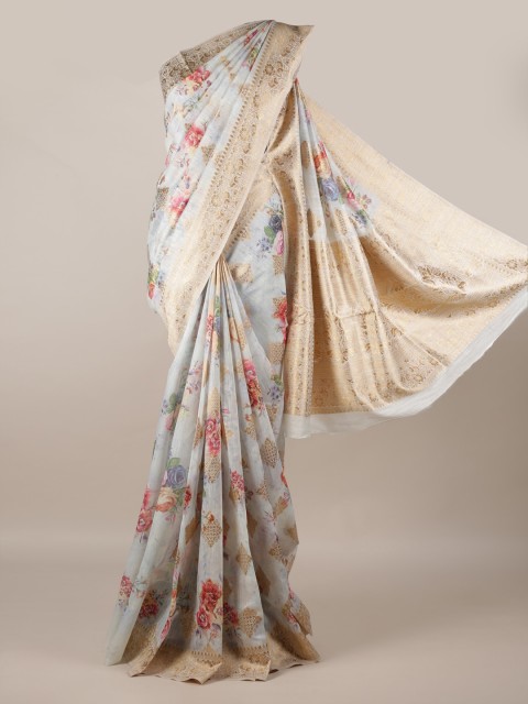 

Pothys Cream-Coloured Woven Design Saree