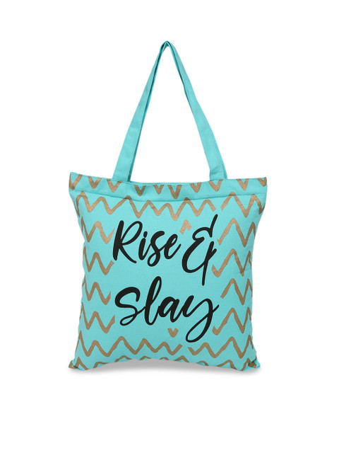 

Forever Glam by Pantaloons Blue Printed Handheld Bag