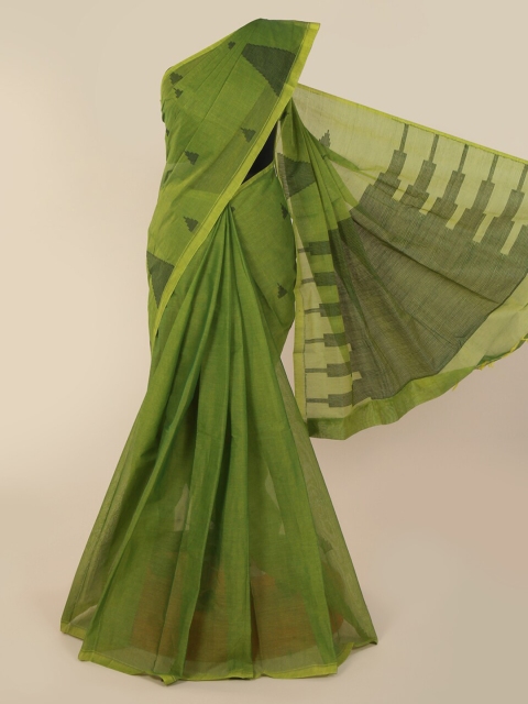 

Pothys Green Woven Design Pure Cotton Saree