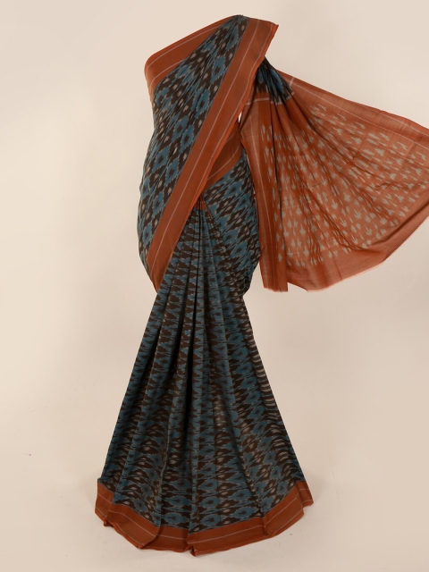 

Pothys Blue Printed Pure Cotton Saree