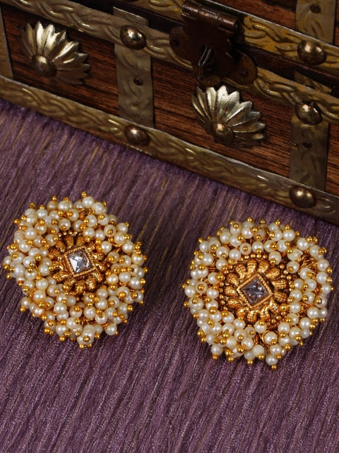 

Shining Diva Gold-Plated Contemporary Studs