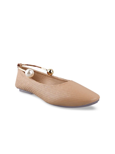 

Stelatoes Women Beige Solid Ballerinas