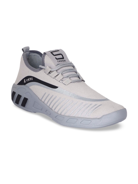 

AVAENS Men Grey Mesh Running Shoes