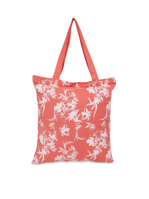 

Forever Glam by Pantaloons Peach-Coloured Printed Handheld Bag