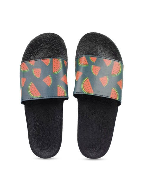 

Pampy Angel Women Green & Red Printed Sliders
