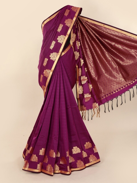 

Pothys Violet Woven Design Art Silk Saree
