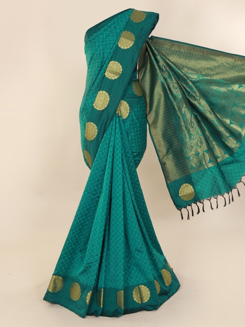 

Pothys Green Woven Design Art Silk Saree