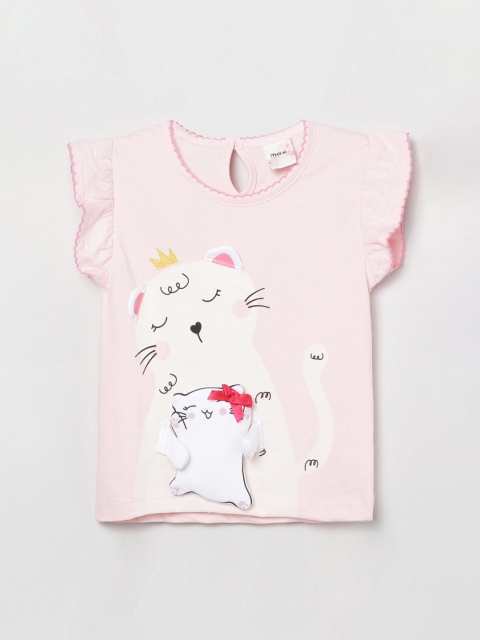 

max Girls Pink Printed Top