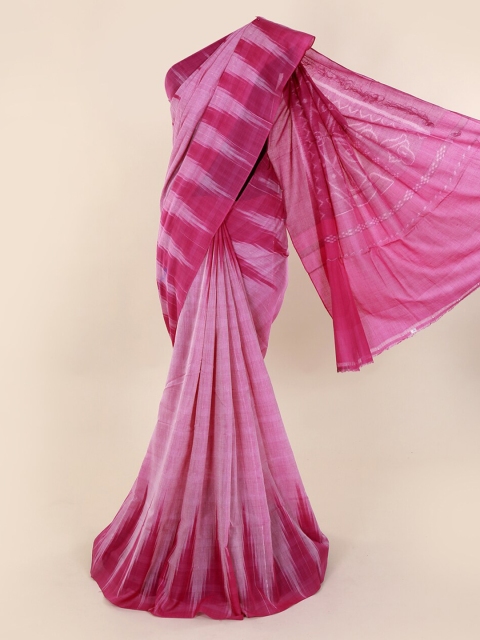 

Pothys Purple Solid Pure Cotton Saree
