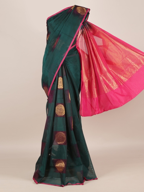 

Pothys Green Woven Design Silk Cotton Saree