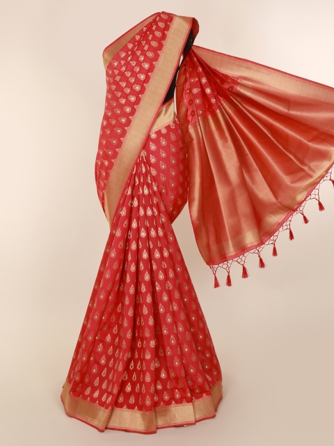 

Pothys Orange Art Silk Woven Design Banarasi Saree