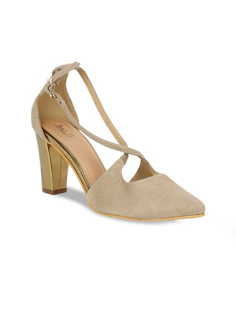 

Inc 5 Women Brown Solid Pumps