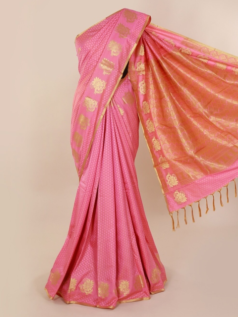 

Pothys Pink Woven Design Art Silk Saree