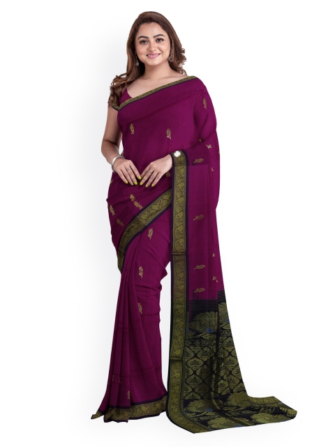 

APCO Pink Woven Design Pure Cotton Saree