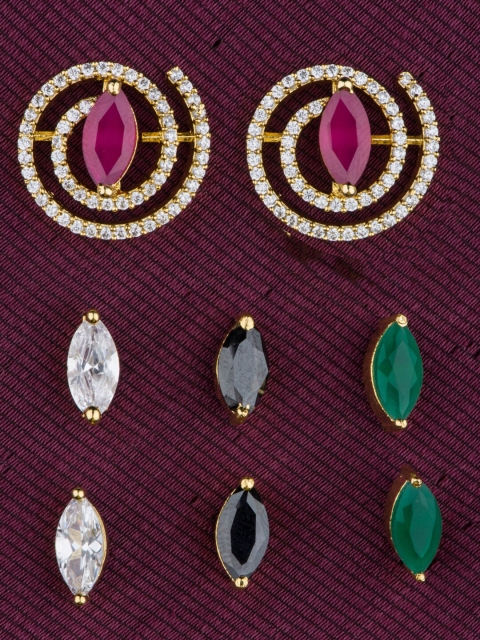 

Alankruthi Gold-Toned Contemporary Drop Earrings