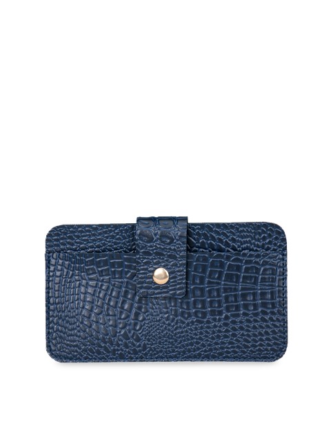 

Bagsy Malone Women Navy Blue Textured Two Fold Wallet
