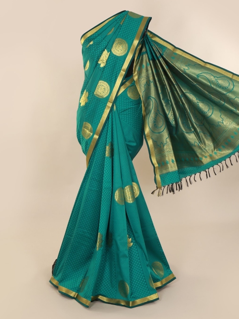 

Pothys Green Woven Design Art Silk Saree