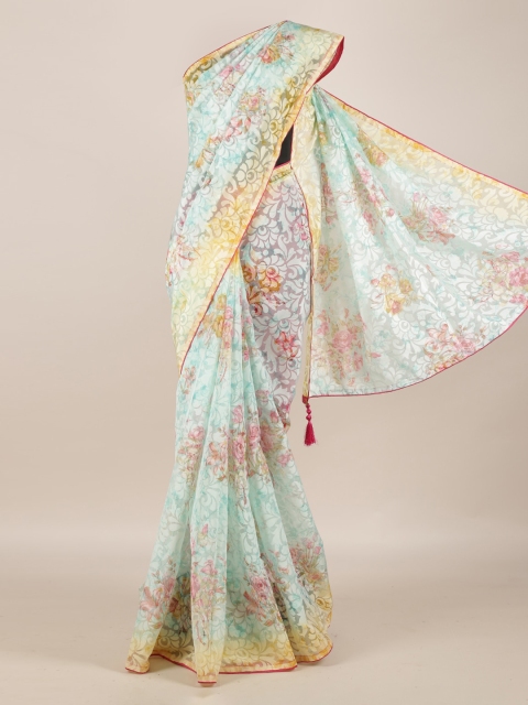 Pothys Blue Woven Design Saree