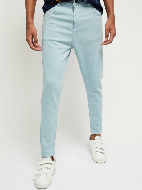 

max Men Blue Regular Fit Mid-Rise Clean Look Stretchable Jeans