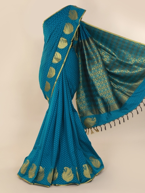 

Pothys Blue Woven Design Art Silk Saree