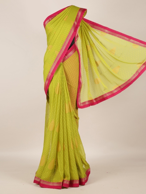 Pothys Green Striped Saree