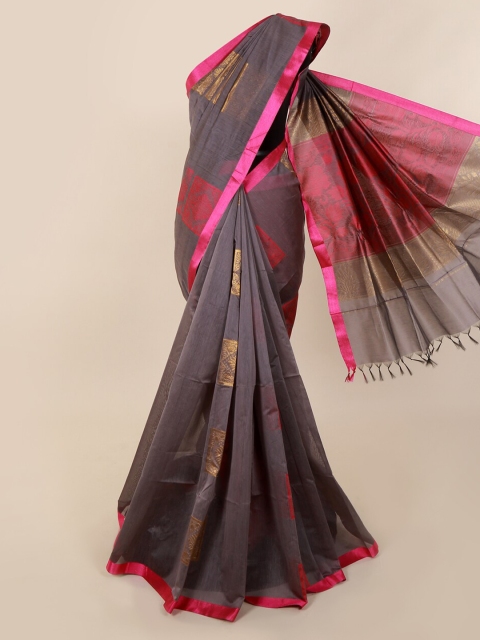 

Pothys Grey Woven Design Silk Cotton Saree