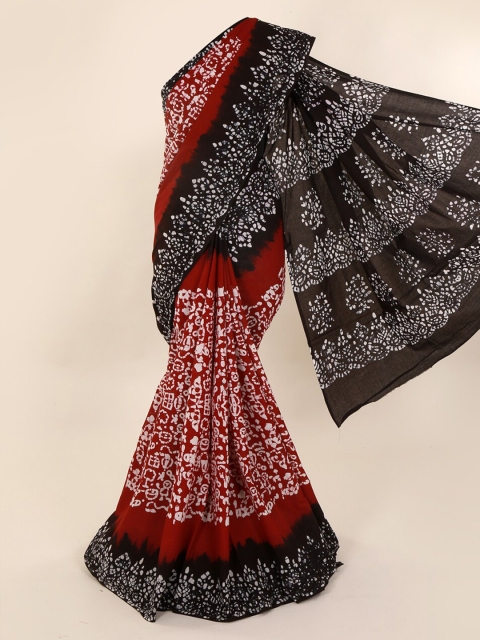 

Pothys Maroon Printed Pure Cotton Saree