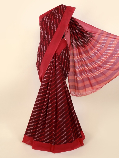 

Pothys Magenta Printed Pure Cotton Saree