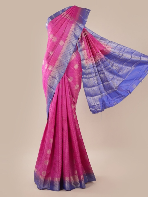

Pothys Pink Woven Design Jute Silk Saree
