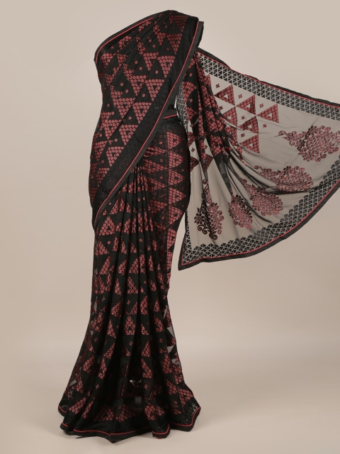 

Pothys Black Printed Saree