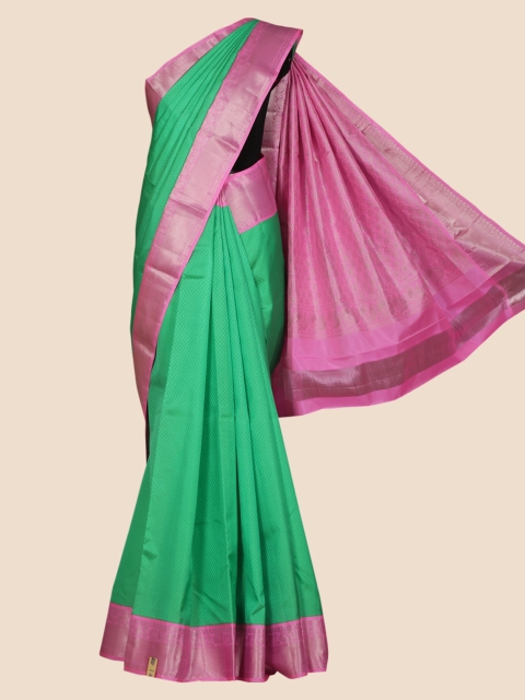

Pothys Green Woven Design Pure Silk Saree