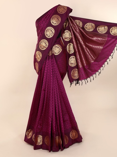 

Pothys Purple Printed Art Silk Saree