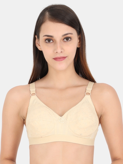 

Softline Butterfly Beige Self Design Non-Wired Non Padded Everyday Bra 1027-Skin-1