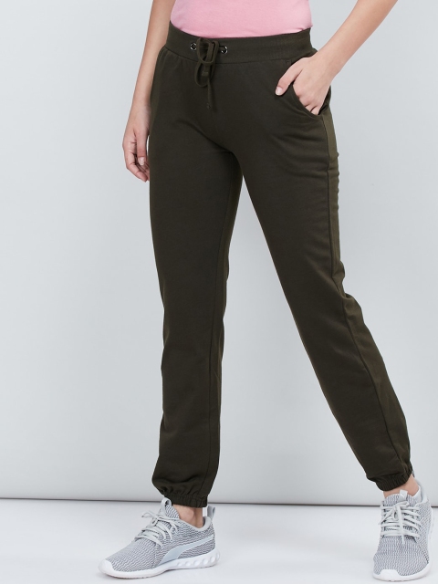 

max Women Brown Solid Joggers