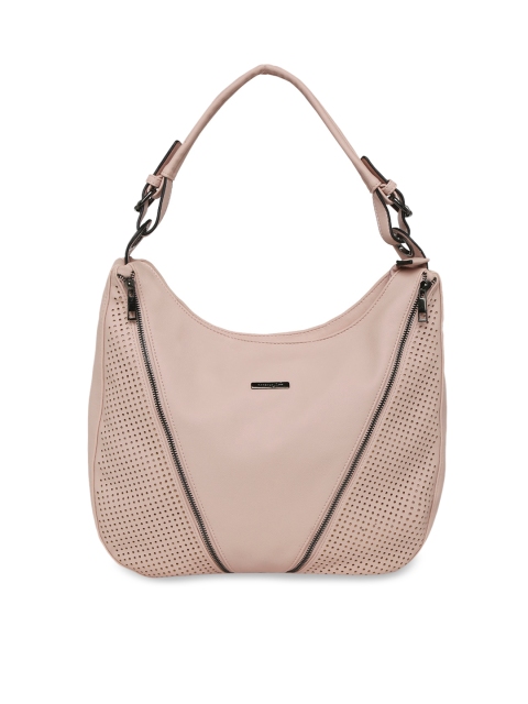 

Forever Glam by Pantaloons Beige Self Design Hobo Bag