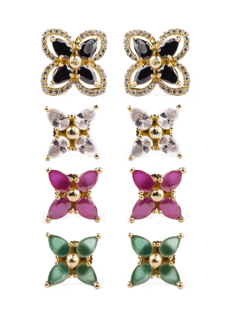 

Alankruthi Gold-Toned Contemporary Studs
