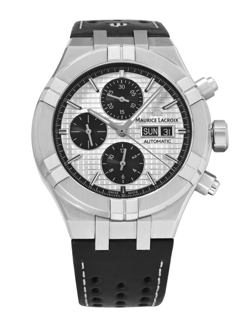 

MAURICE LACROIX Men Silver-Toned Analogue Watch AI6038-SS001-132-1