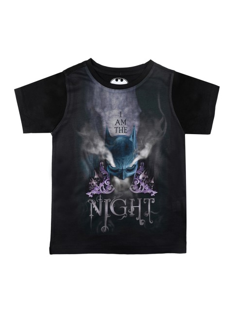 

Batman Boys Black Printed Round Neck T-shirt