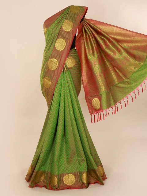 

Pothys Green Woven Design Art Silk Saree