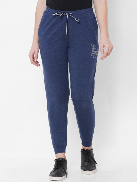 

Sweet Dreams Women Navy Blue Solid Slim-Fit Joggers