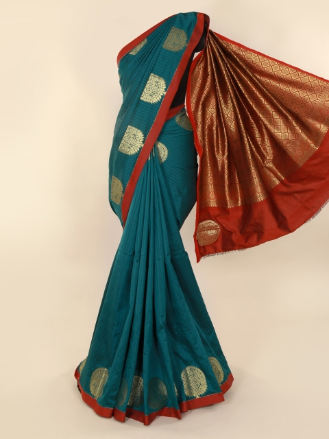 

Pothys Green Woven Design Art Silk Saree