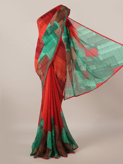 

Pothys Orange Woven Design Saree