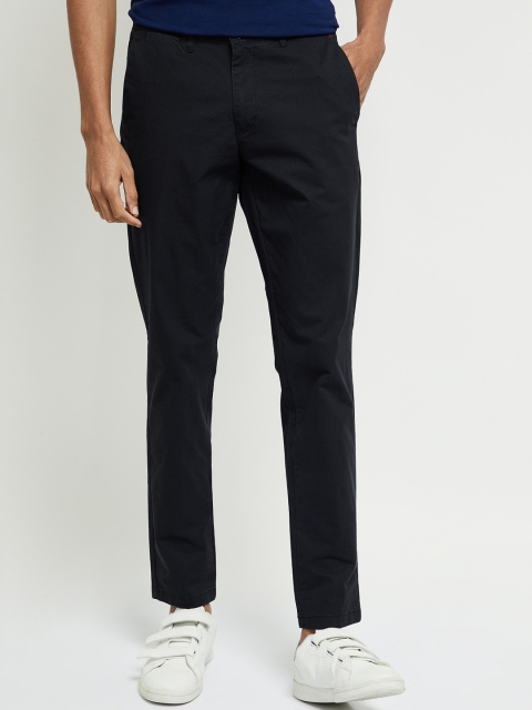 

max Men Blue Slim Fit Solid Chinos