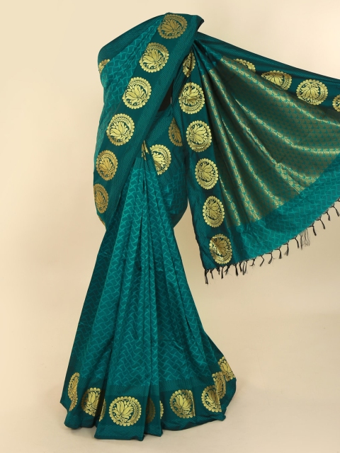 

Pothys Green Woven Design Art Silk Saree