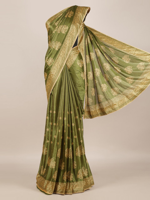 

Pothys Green Woven Design Saree