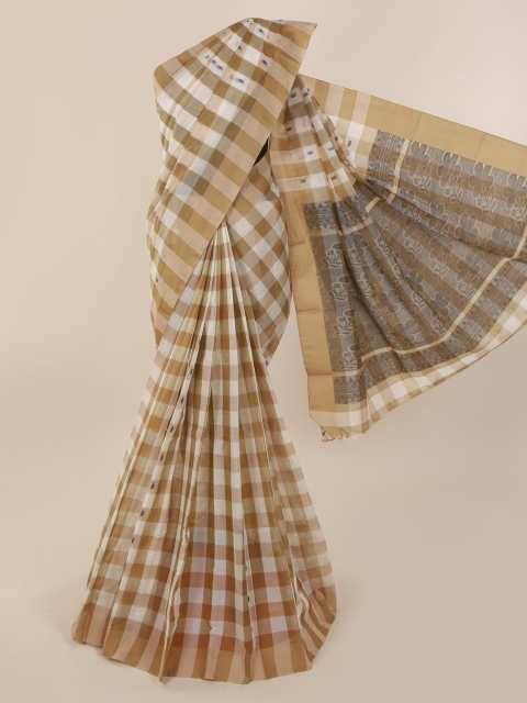 

Pothys Multicoloured Checked Pure Cotton Saree, Multi
