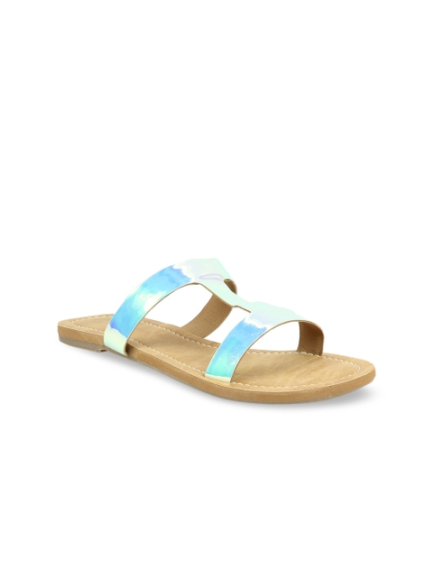 

Inc 5 Women Green Printed Open Toe Flats