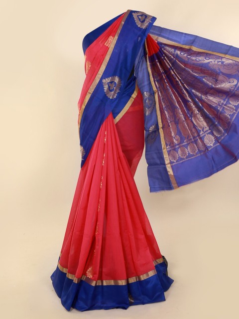 

Pothys Red Woven Design Silk Cotton Saree